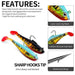 11cm/24.6g Sea Bass Soft Lure For Boat Fishing t Tail