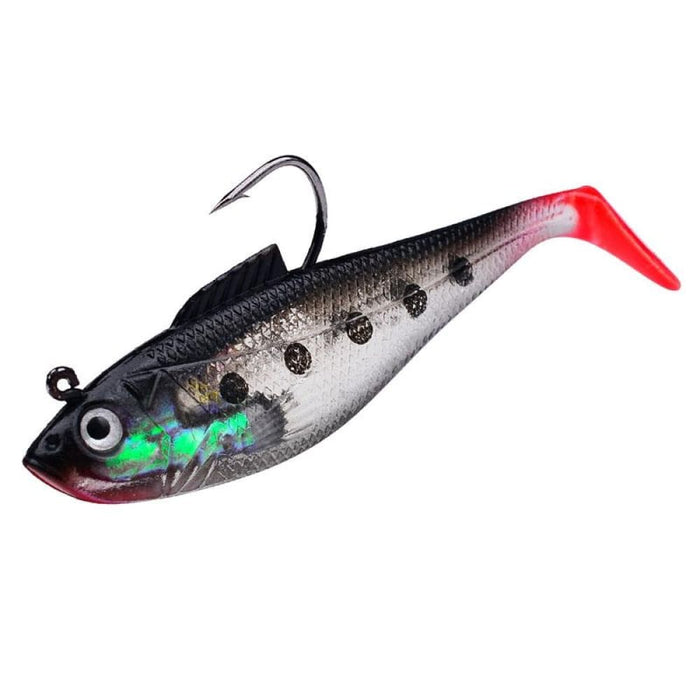 11cm/24.6g Sea Bass Soft Lure For Boat Fishing t Tail