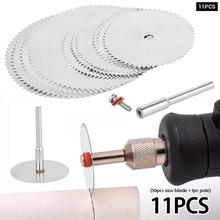 11pcs Set Mini Circular Saw Blade Stainless Steel Cutting