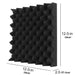 12 24pcs 30x30x5cm Acoustic Soundproof Foam Panel With Tapes