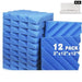 12 Pcs Acoustic Panels Sound Proof Foam Diamond Groove