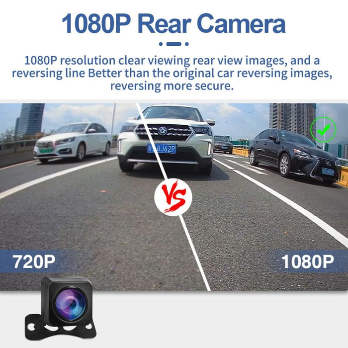 12 Inch Touch Car Mirror With Dual Lens Auto Recorder