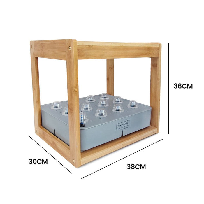 12 Pod Indoor Hydroponic Growing System With Bamboo Frame &