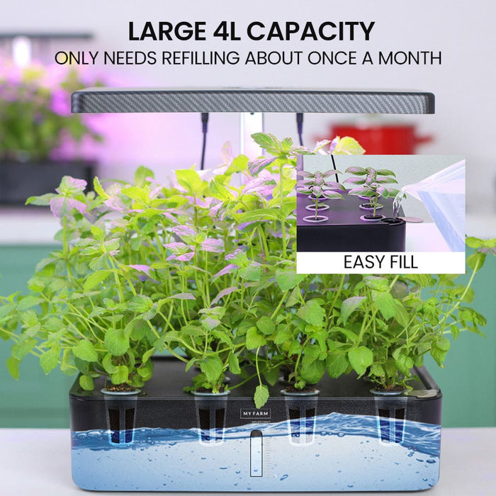 12 Pod Indoor Hydroponic Growing System With Water Level