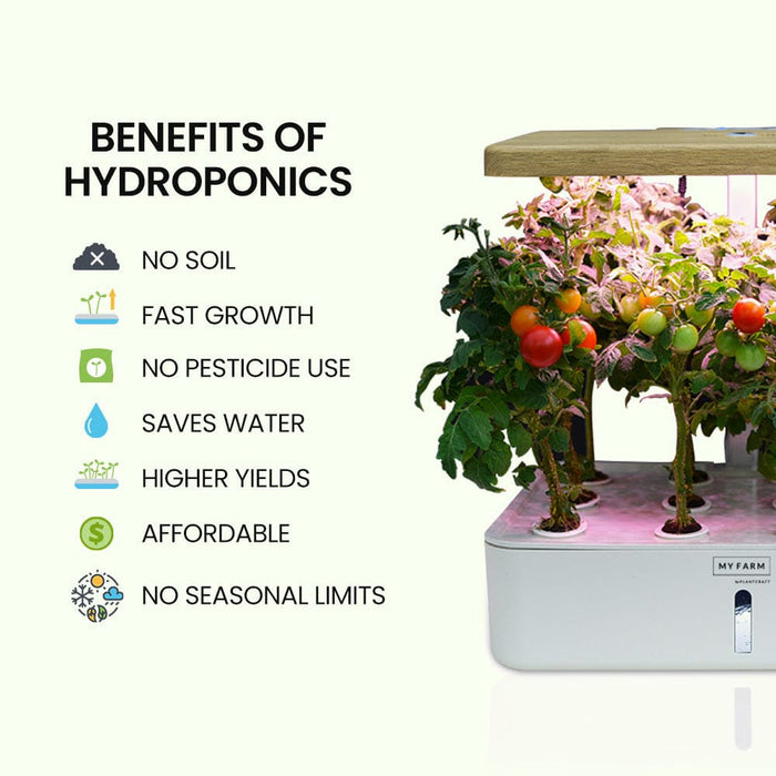 12 Pod Indoor Hydroponic Growing System With Water Level