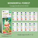 12 Sheet Watercolour Colouring Book Set with Brush 5 Colours
