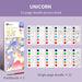 12 Sheet Watercolour Colouring Book Set with Brush 5 Colours