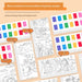 12 Sheets Watercolour Colouring Book