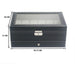 12 Slot Pu Leather Lockable Watch And Jewelry Storage Boxes