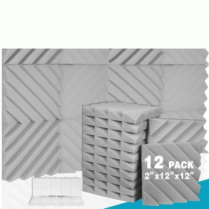 12 Pcs Sound Proof Foam Panels Acoustic Studio High