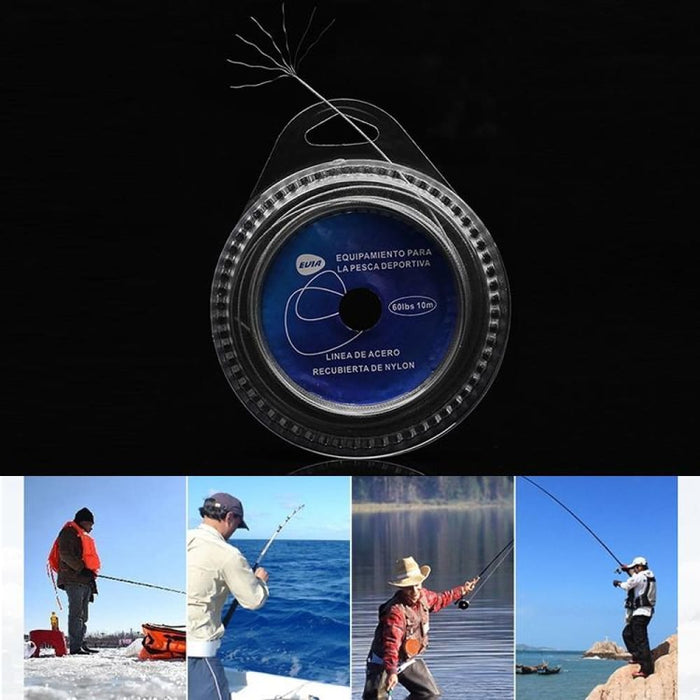 120 Lb 7 Strand Steel Braided Fishing Line For Sea