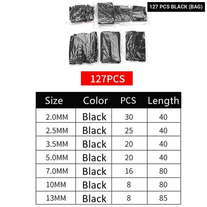 127-800pcs Heat Shrinkable Tube Insulation Combination