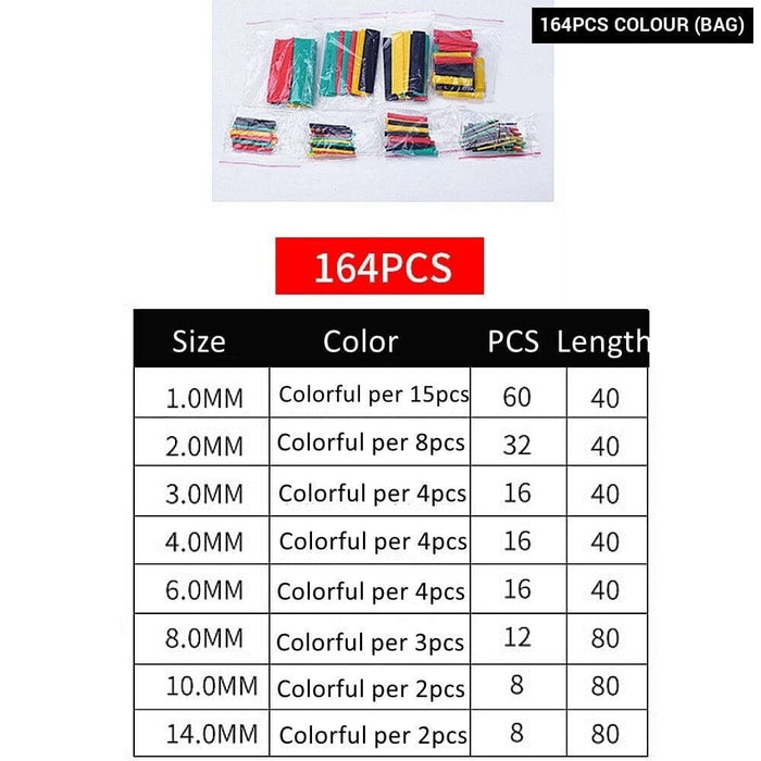 127-800pcs Heat Shrinkable Tube Insulation Combination