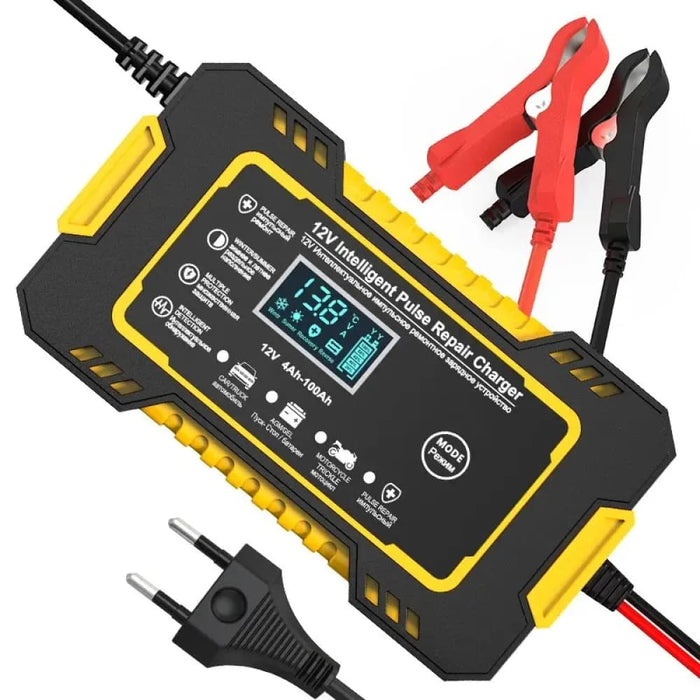 12v 6a Auto Charger With Lcd Display