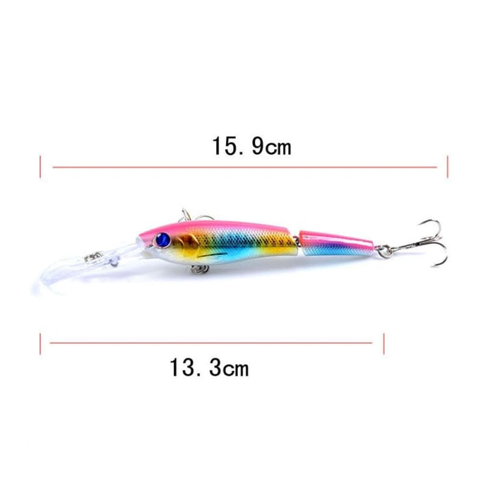 13.3cm/13.4g Multi Section Bionic Mino Lure Plastic Fake