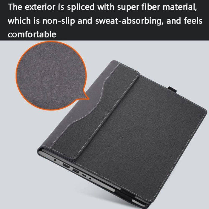 13.5 Multifunctional Pu Leather Laptop Sleeve For Microsoft