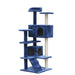 130 Cm Blue Cat Scratching Post Tree Scratcher Pole-blue