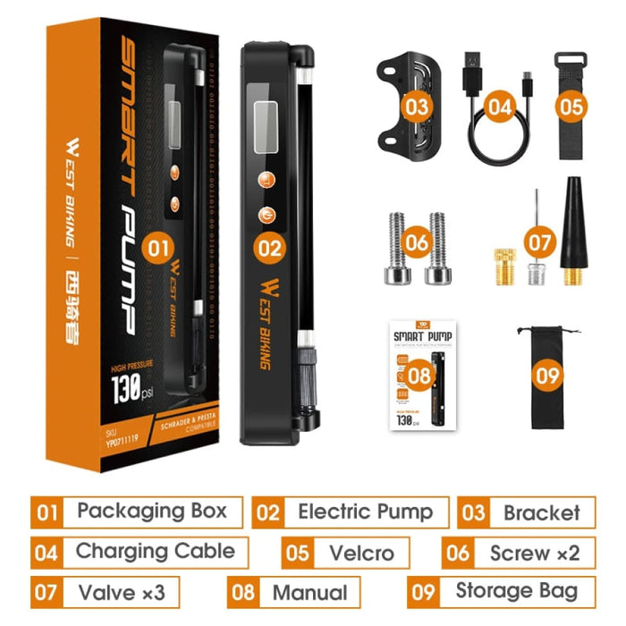 130 Psi Portable Smart Pump With Digital Display