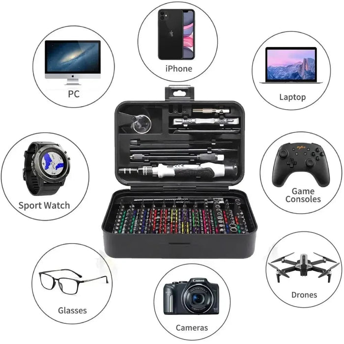 132 Piece Magnetic Screwdriver Set For Professional Repair