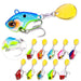 13g Small Whirlwind Sequins Sinking Vib Lure For Water