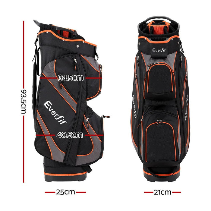 14 Ways Dividers Golf Bag Stand Insulated Carry Zippered