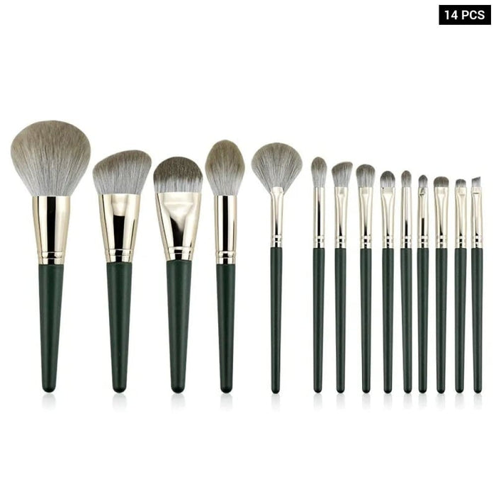 14pcs Fluffy Soft Makeup Brushes Set For Women