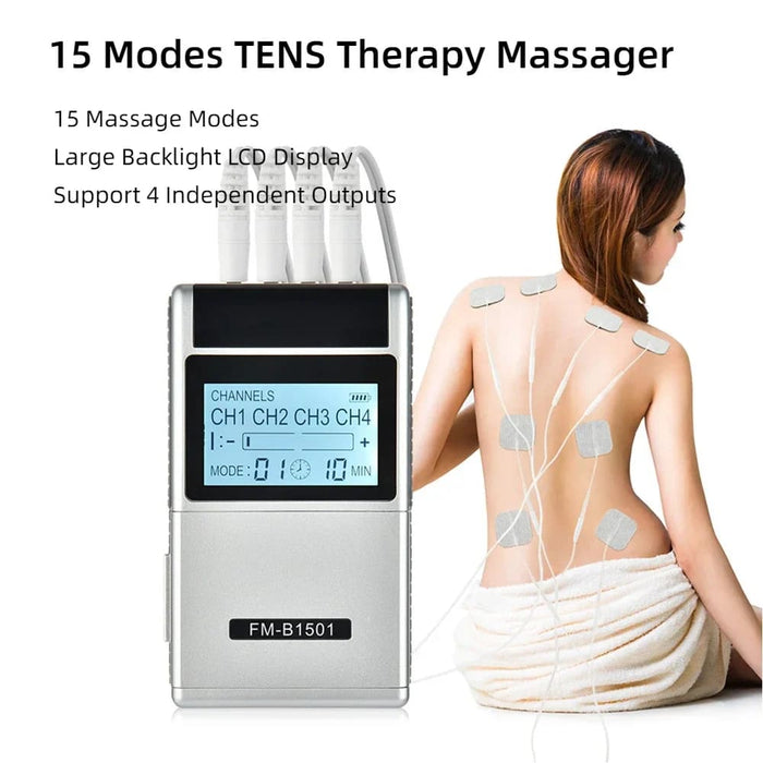 15 Mode Electric Muscle Stimulator For Pain Relief