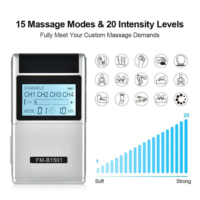 15 Mode Electric Muscle Stimulator For Pain Relief