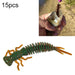 15 Piece 8 Colour Soft Silicone Larvae Bait 100mm Size