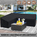 15 Sizes Corner Outdoor Sofa Cover Garden Rattan Furniture