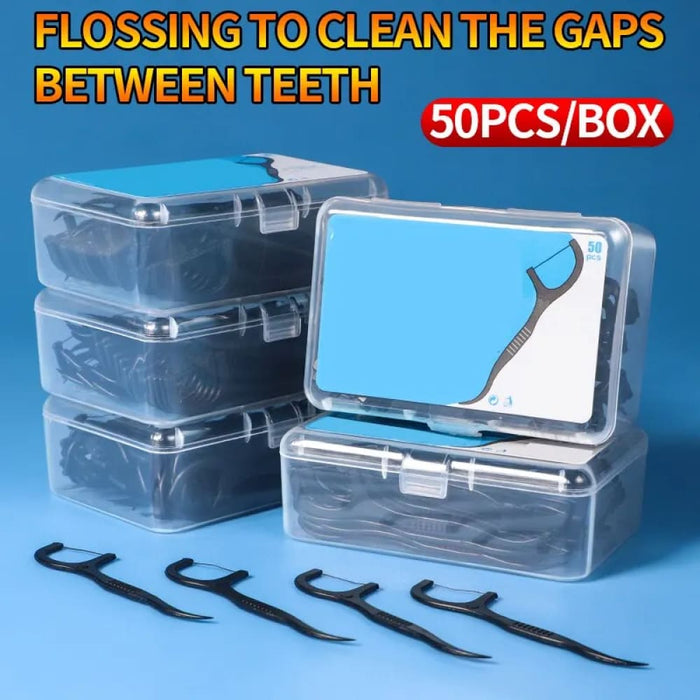 150 Disposable Dental Floss Picks For Oral Care