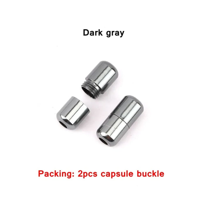 15colour Aluminum Capsules Lock Buckle Shoe Laces