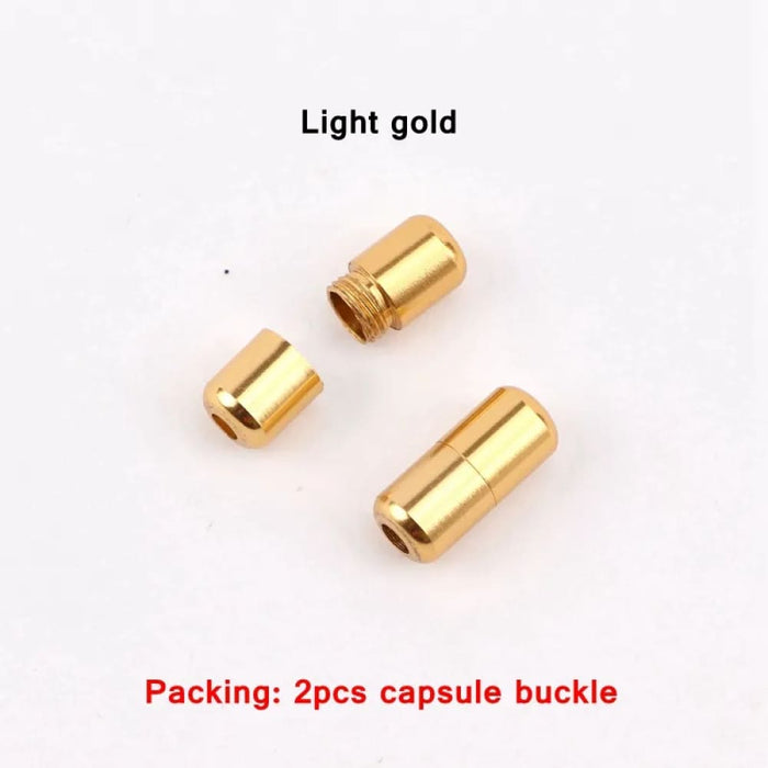 15colour Aluminum Capsules Lock Buckle Shoe Laces