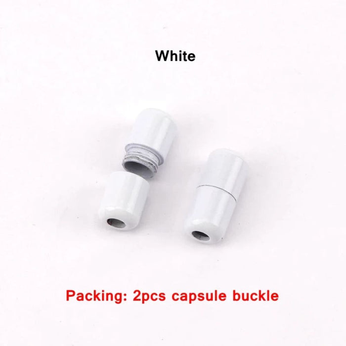 15colour Aluminum Capsules Lock Buckle Shoe Laces