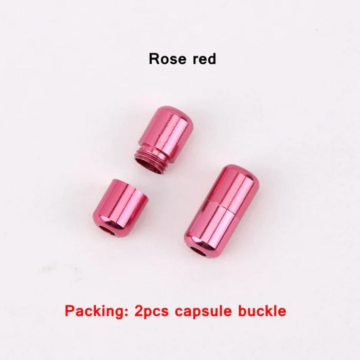 15colour Aluminum Capsules Lock Buckle Shoe Laces