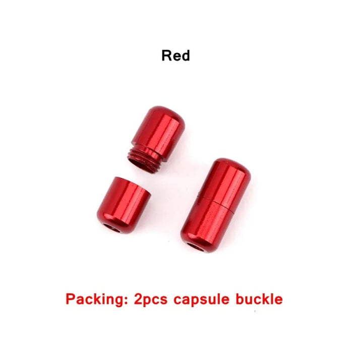 15colour Aluminum Capsules Lock Buckle Shoe Laces