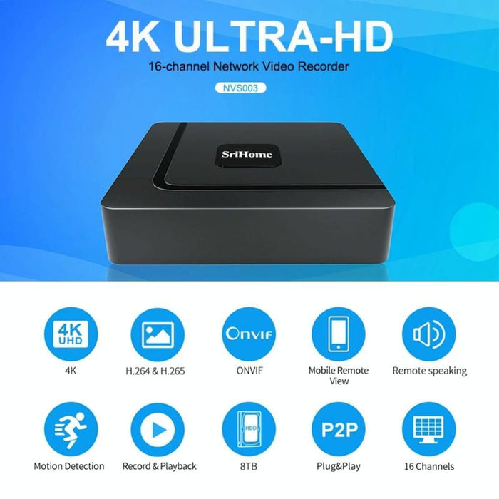 16 Channel 4k Ultra Hd Network Video Recorder