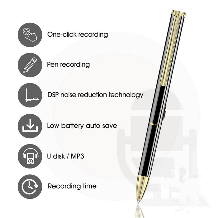 8gb 16gb V6 Noise Reduction Mp3 Digital Pen Voice Recorder