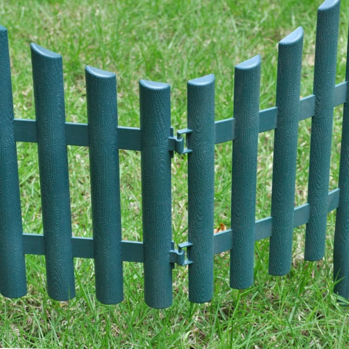 17 Pcs Lawn Dividers 10 m Green Aoxxk