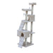 170cm Cat Scratching Post Tree House Tower With Ladder