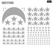 177pcs Moon And Stars Wall Stickers For Kids Room