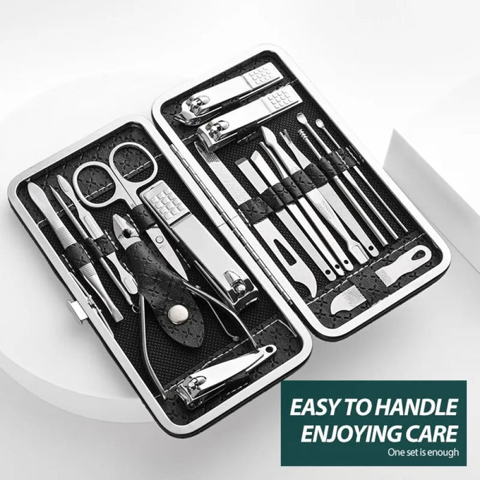 18 Piece Home Nail Clipper Set with Dead Skin Pliers