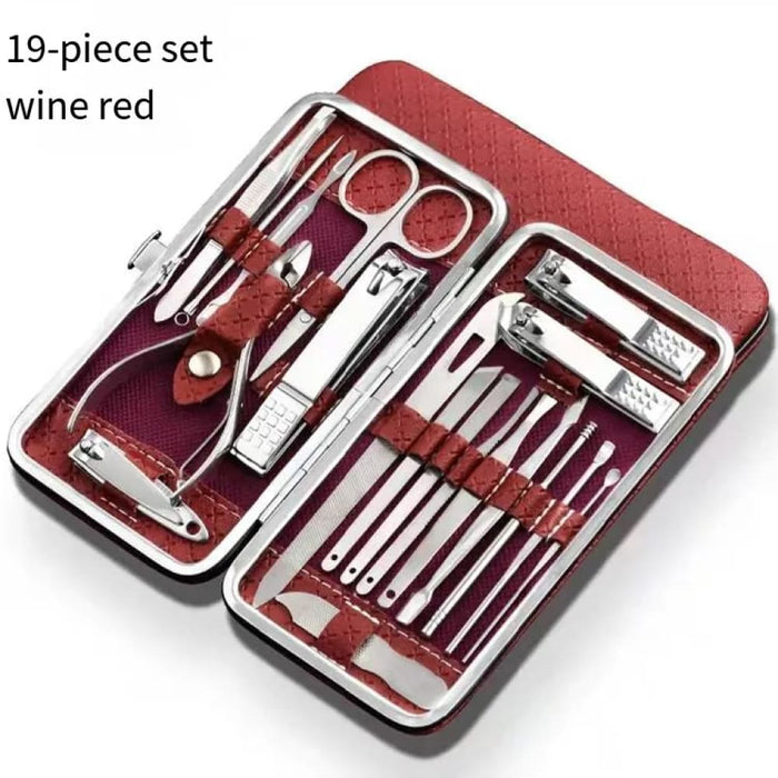 18 Piece Home Nail Clipper Set With Dead Skin Pliers