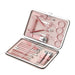 18 Piece Rose Gold Manicure Set With Nail Clippers Scissors