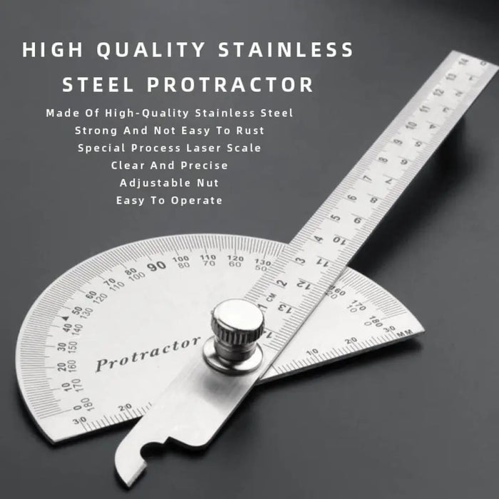 180 Degree Protractor Angle Ruler 14cm Carpenter Dividing