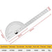 180 Degree Protractor Angle Ruler 14cm Carpenter Dividing