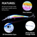 18cm Sinking/floating Minnow Lure 41g