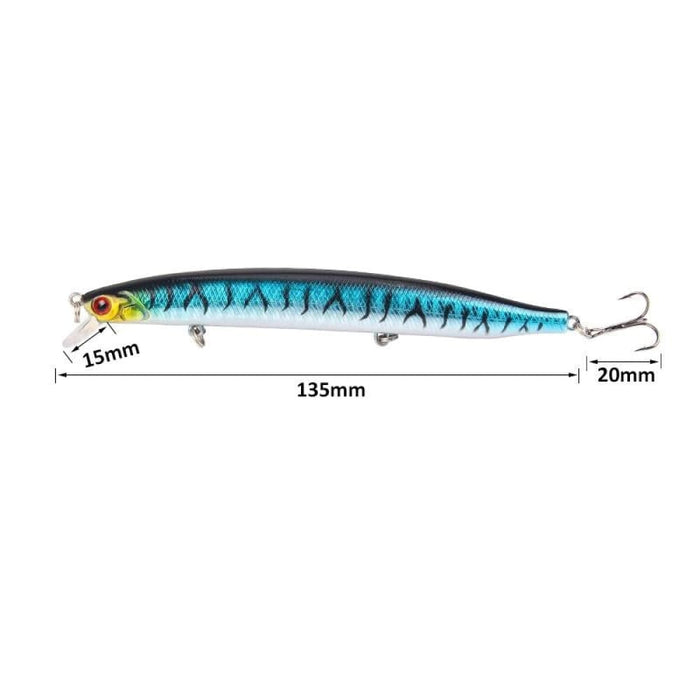 19.1g/13.5cm Long Sinking Minnow Bait Xy 256