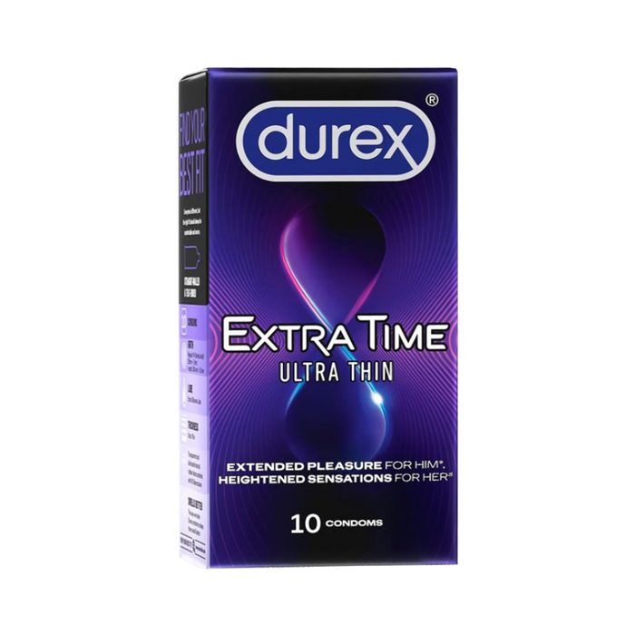 Durex Extra Time Ultra Thin Condoms - 20 Condoms (Pack of 2)