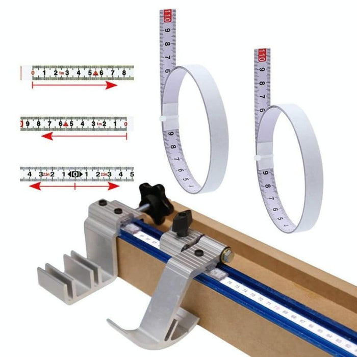 1m Sticky Scale Steel Ruler With Glue Tape Measure